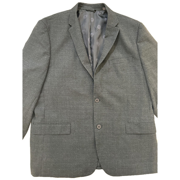 Vince Camuto Blazer Mens 46R Gray Slim Fit Two Button Sport Coat Jacket Modern - Picture 2 of 9